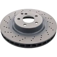 FEBI BILSTEIN Bromsskiva 37725 fram, ventilerad, perforerad, 1 Stycke