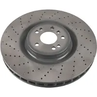 FEBI BILSTEIN Bromsskiva 107711 fram, ventilerad, perforerad, höggradigt förkolnad, 1 Stycke