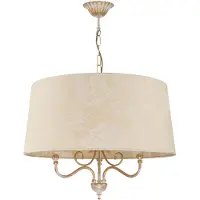 Jupiter Hänglampa Sofia Ecrie , dimbar, Creme / bärnsten, Vardagsrum / matsal, Metall, Pendellampa