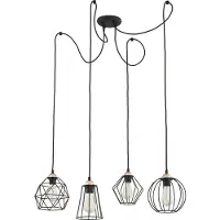 TK Lighting Hänglampa Galaxy , dimbar, Svart, Vardagsrum / matsal, Metall, Modern, Pendellampa