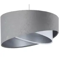 Maco Design Hänglampa Vivien , dimbar, Aluminium / grå / zink, Vardagsrum / matsal, Textil / tyger / siden, Modern, Pendellampa