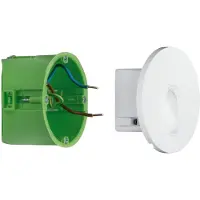 Paulmann 92924 LED-inbyggnadsbelysning LED LED fast installerad 1.1 W Vit (glänsande)