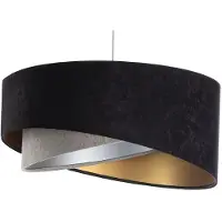 Maco Design Hänglampa Vivien , dimbar, Svart, Vardagsrum / matsal, Textil / tyger / siden, Modern, Pendellampa