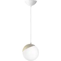 Milagro Glas pendellampa Sfera , dimbar, Vitt / opal, Vardagsrum / matsal, Glas, Modern, Pendellampa