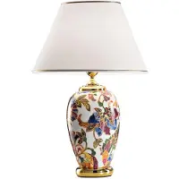 AUSTROLUX BY KOLARZ Bordslampa Damasco, Multifärgad, Vardagsrum / matsal, Keramik, Bordslampa
