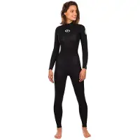 Rip Curl Freelite Flat Lock 3/2 Mm Våtdräkt I Neopren Med Långa ärmar Och Dragkedja På Ryggen För Damer