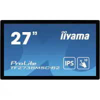 Iiyama ProLite TF2738MSC-B2 LCD-skärm 68.6 cm (27 tum) EEK F (A - G);1920 x 1080 pixelFull HD5 msDVI, HDMI, DisplayPort, Hörlurar (2.5 mm), USBIPS LED
