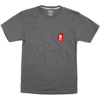 Chrome Vertical Red Logo T-shirt Med Korta ärmar