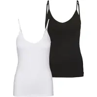 Vero moda Topp 'MAXI' svart / vit