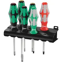 Wera 334/368/6 Rack Skruvmejsel set 6 delar