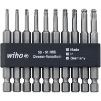 Wiha 32804 Bit-Set 10 delar Inner-TORX kulhuvudet