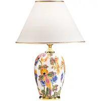 AUSTROLUX BY KOLARZ Bordslampa Damasco, Multifärgad, Vardagsrum / matsal, Keramik, Bordslampa