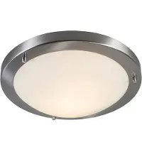 QAZQA Smart taklampa stål 31 cm inkl WiFi A60 IP44 - Yuma