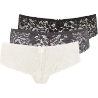 LASCANA String kräm / grå / svart