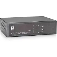 Level One LevelOne FEP-0812 - Switch - ohanterad - 4 x 10/100 (PoE) + 4 x 10/100 - skrivbordsmodell, rackmonterbar - PoE