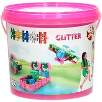 Clics Toys Blocks - 8 i 1 hink - Glitter CB-180