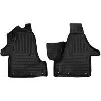 Novline Skräddarsydda premium halkfria gummimattor golvmattor för VW Transporter T5 Multivan/ T6 2004–2019