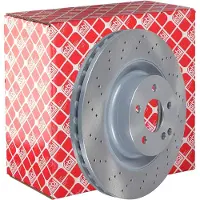 FEBI BILSTEIN Bromsskiva 26406 fram, ventilerad, perforerad, 1 Stycke
