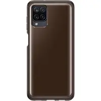Samsung Galaxy A12 Svart Transparent Skal