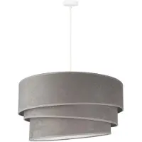Duolla Hänglampa Devon , dimbar, Aluminium / grå / zink, Vardagsrum / matsal, Textil / tyger / siden, Modern, Pendellampa