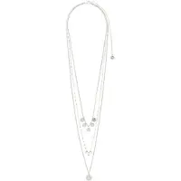 Pilgrim Halsband 'Carol' silver / transparent