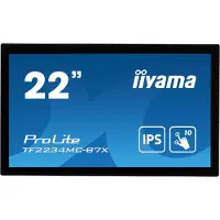 Iiyama ProLite TF2234MC-B7X LCD-skärm EEK F (A - G) 54.6 cm (21.5 tum) 1920 x 1080 pixel 16:9 8 ms HDMI, DisplayPort, VGA, USB IPS LCD