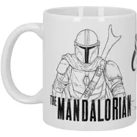 Star Wars - The Mandalorian (Line Art) - Mugg