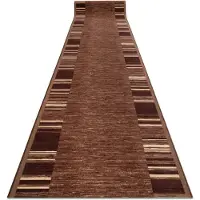Rugsx Löpare anti-halk ADAGIO gum brun 133x300 cm