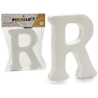 Sublime Market Connect Pincello décoration lettre R 12,5 x 2 x 15 cm polystyrène blanc
