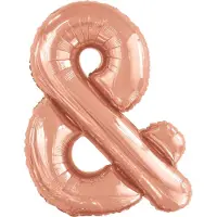 Amscan Folieballongs- skylt & rose gold 71x86 cm