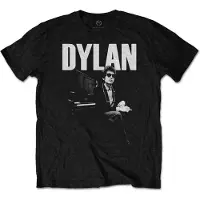Ginza.se Bob Dylan: Unisex T-Shirt/At Piano (Black) (Large)