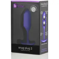 B-Vibe Snug Plug 2 Analplugg 11 cm - Lila - Lila