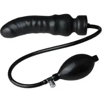 The Latex Collection LATEX - uppblåsbar dildo (svart)