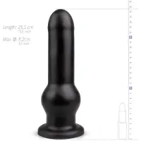 BUTTR - dildo med sugkopp - svart