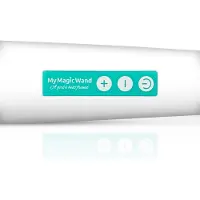 MyMagicWand - massagevibrator med stark motor - vit/turkos
