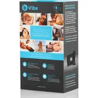 B-Vibe Snug Plug 3 - dubbelkule‑buttplug (180 g, svart)