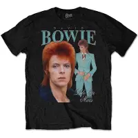 Ginza.se David Bowie: Unisex T-Shirt/Life on Mars Homage (Black) (Medium)