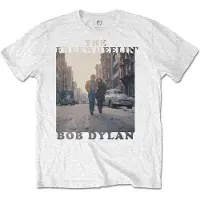 Ginza.se Bob Dylan: Unisex T-Shirt/The Freewheelin' (White) (Small)