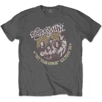 Ginza.se Aerosmith: Unisex T-Shirt/Cheetah Print (Charcoal Grey) (Small)