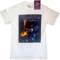 Ginza.se Prince: Unisex T-Shirt/Purple Rain Square (White) (Medium)