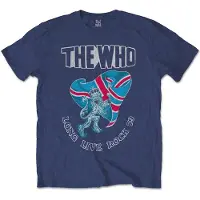 Ginza.se The Who: Unisex T-Shirt/Long Live Rock '79 (Navy Blue) (Back Print) (Medium)