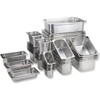 Aps Gastronormbehållare 1/2 GN 8,8 l 32,5x26,5x15 cm i rostfritt stål, st