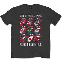 Ginza.se The Rolling Stones: Unisex T-Shirt/Voodoo Lounge Tongues (Charcoal Grey) (Medium)