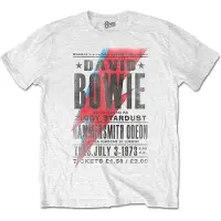 Ginza.se David Bowie: Unisex T-Shirt/Hammersmith Odeon (White) (Small)