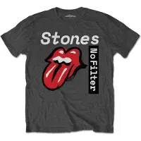 Ginza.se The Rolling Stones: Unisex T-Shirt/No Filter Text (Charcoal Grey) (Large)
