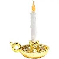 Seletti Bordslampa , Grimm Bugia, dimbara, Guld / mässing, Vardagsrum, Plast, Design