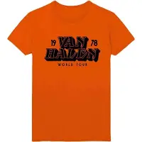 Ginza.se Van Halen: Unisex T-Shirt/World Tour '78 (Orange) (XX-Large)