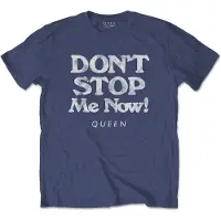 Ginza.se Queen: Unisex T-Shirt/Don't Stop Me Now (Navy Blue) (Large)