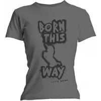 Ginza.se Lady Gaga: Ladies T-Shirt/Born This Way (Grey) (Large)