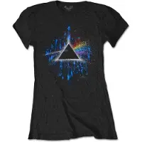Ginza.se Pink Floyd: Ladies T-Shirt/Dark Side of the Moon Blue Splatter (Black) (Medium)